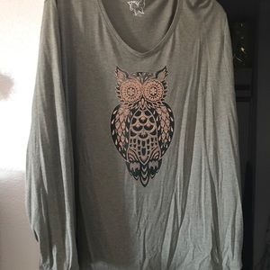 Long sleeve owl shirt